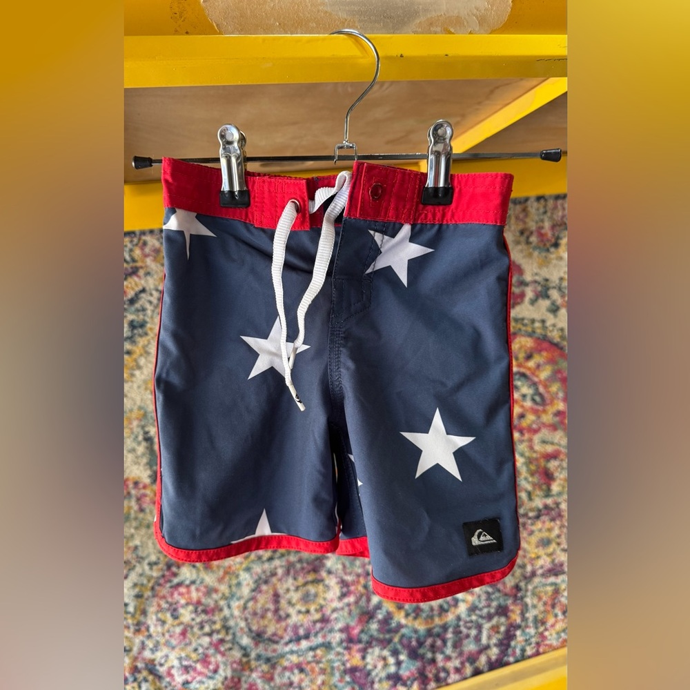 Quiksilver Baby Kids' Navy Star Swim Shorts USA size 12-18 months.